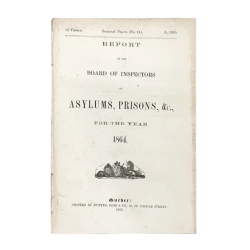 1864 Report of the Board of Inspectors of Asylums and Prisons