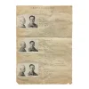 1930s Criminal Record Double Sided Criminal Mugshot Records