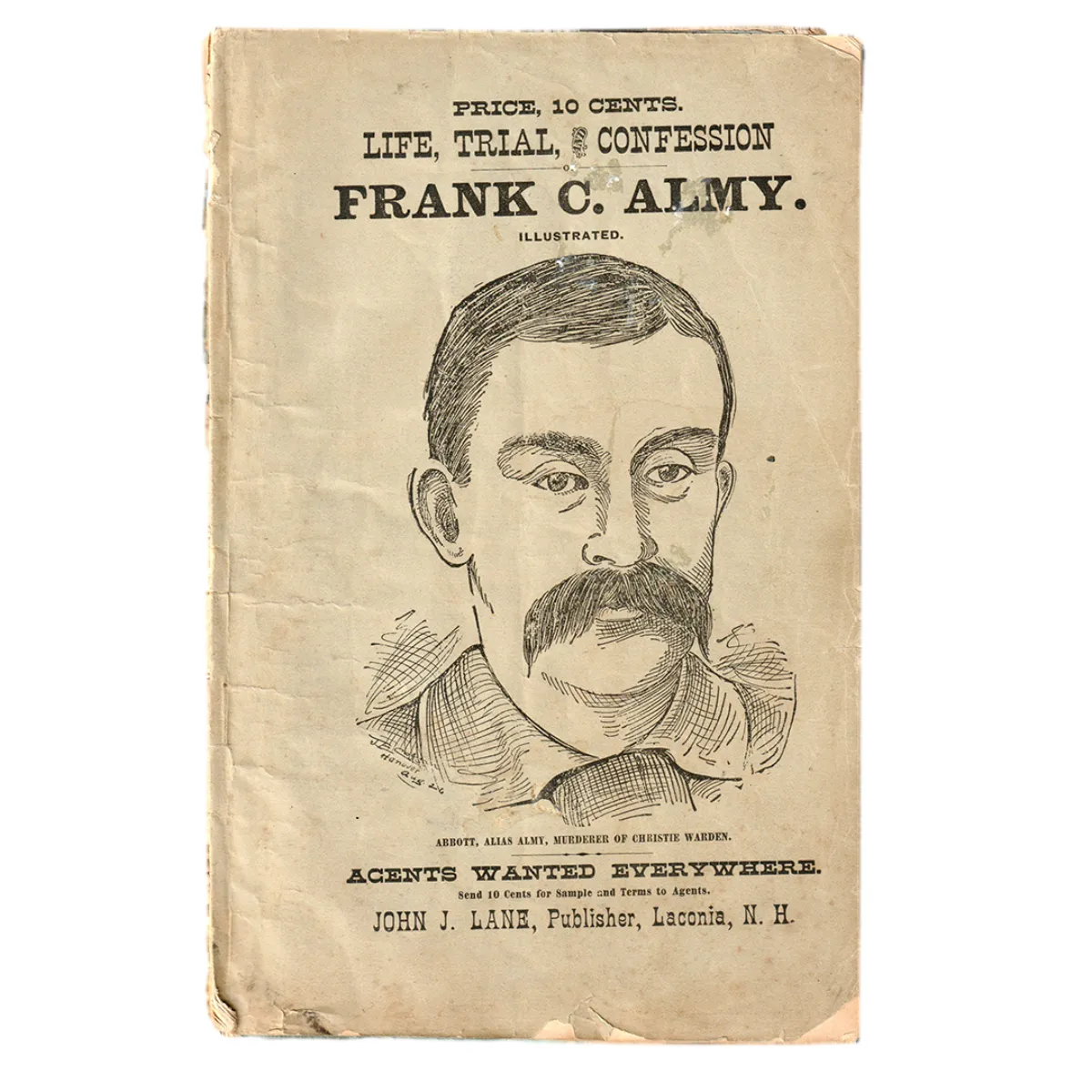 1892 True Crime Pulp Rejected Love, Murder Condemned to Hang