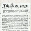 1822 Broadside Trial & Sentence of Execution for Violating a Young Girl