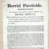 1822 Broadside Horrid Parricide Inhumane Murder Escaped
