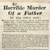 TC0242 1823 Broadside Horrible Murder Suicide Father and Son