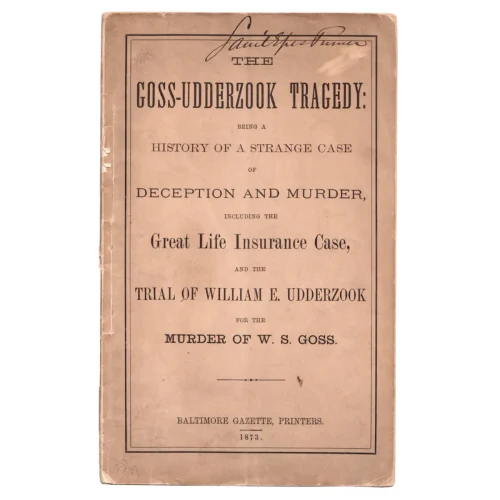 1873 True Crime Pulp Tragic Murder Conspiracy and Execution
