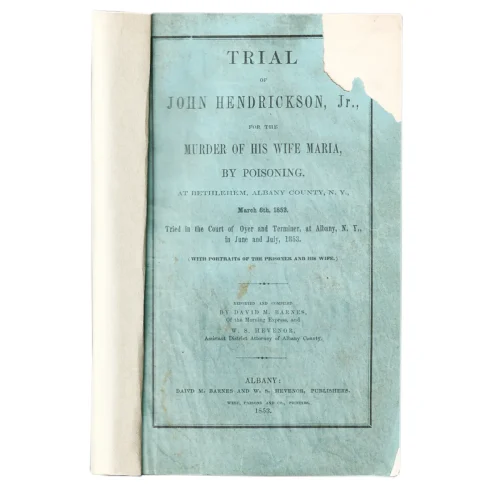 1853 True Crime Murder by Rarest Poison, Conspiracy and Gallows