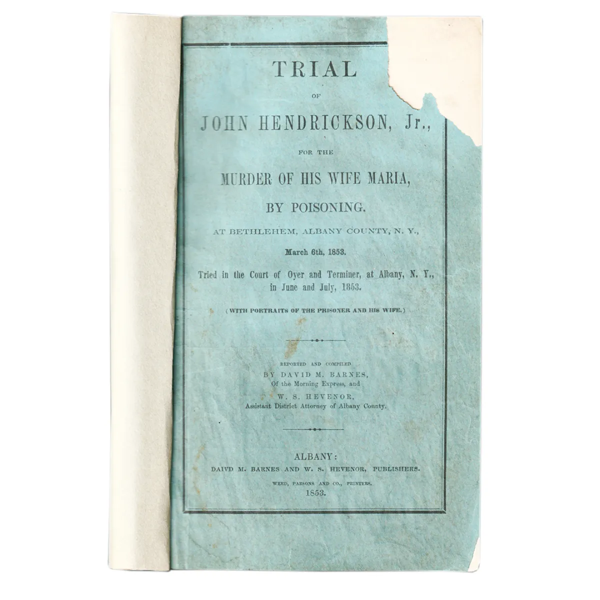 1853 True Crime Murder by Rarest Poison, Conspiracy and Gallows