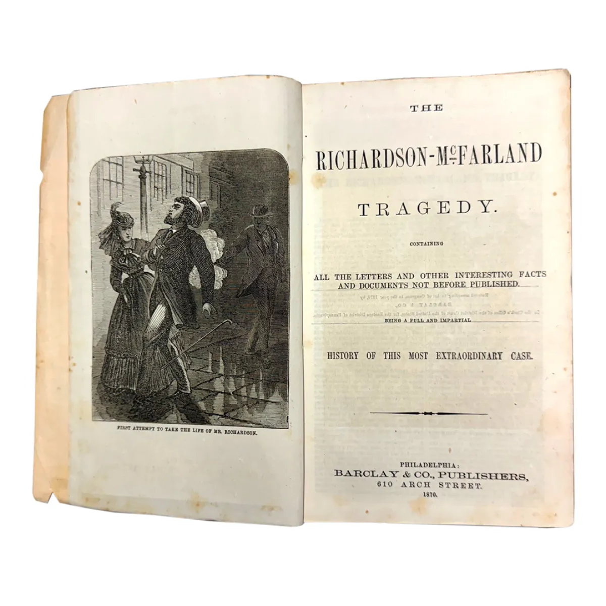 TC0293 1870 True Crime A Lurid Murder Trial the Seducer of His Wife Insanity Plea