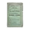 1849 True Crime Pulp Murder Trial for the Prof in Medical College
