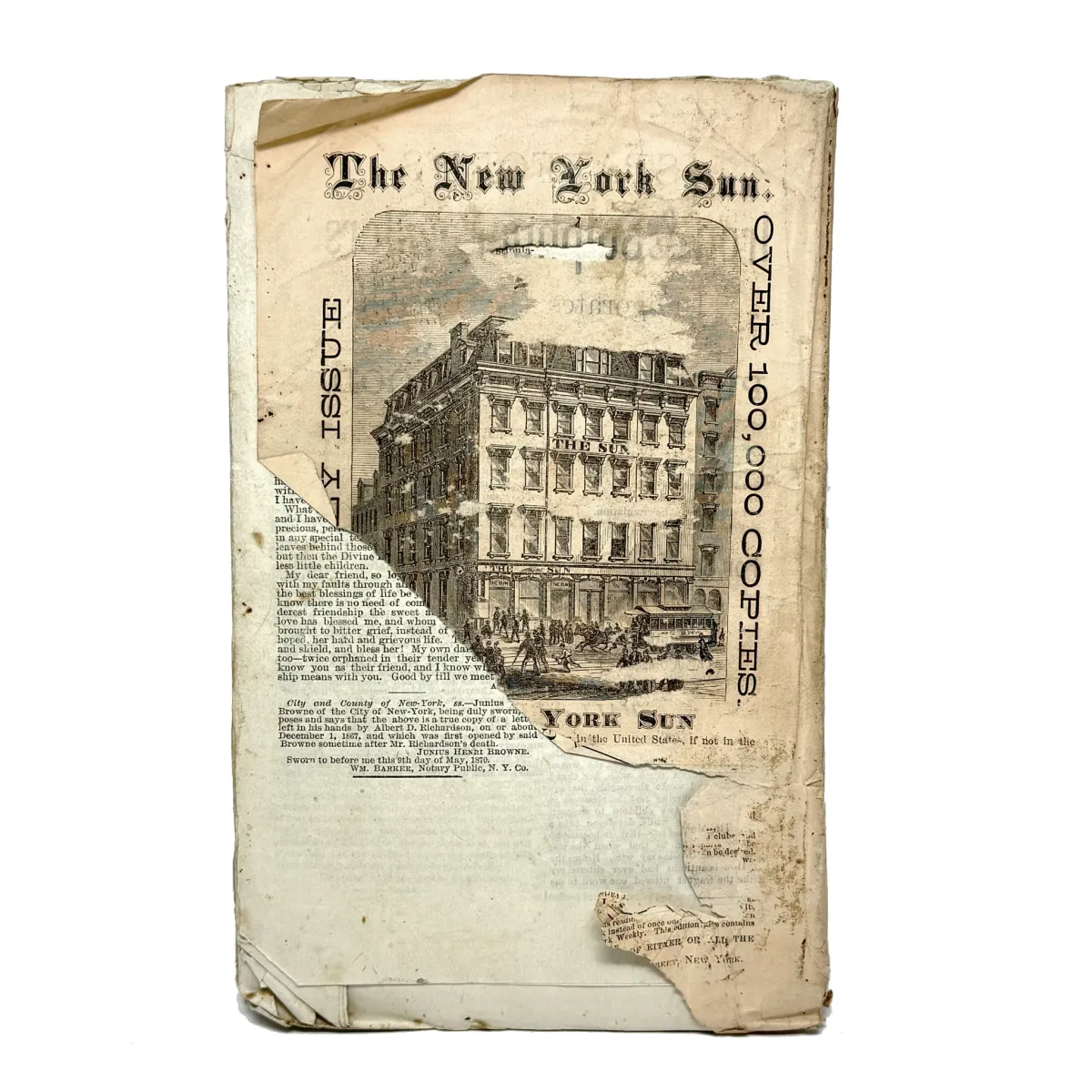 1870 True Crime Pulp The Richardson-McFarland Tragedy