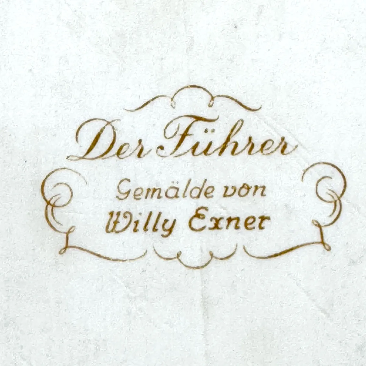 Extremely Rare Rosenthal Porcelain Hitler Plaque