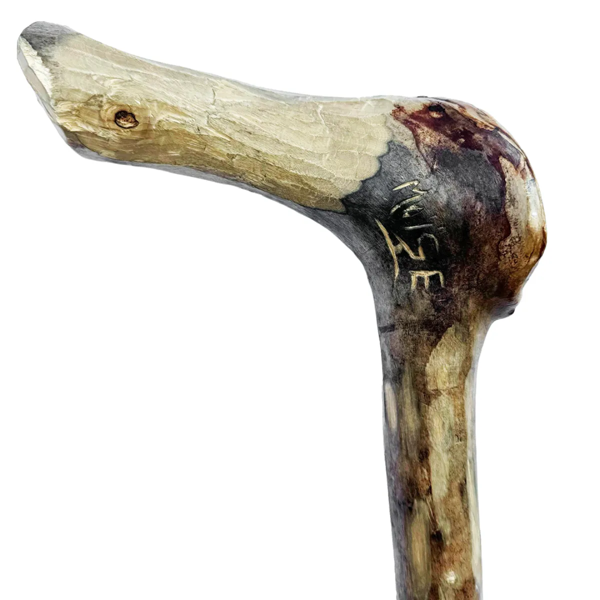 TC0482 Canadian Murderer and Doomsday Cult Leader Moïse & The Ant Hill Kids Signed Carved Walking Stick Notorious