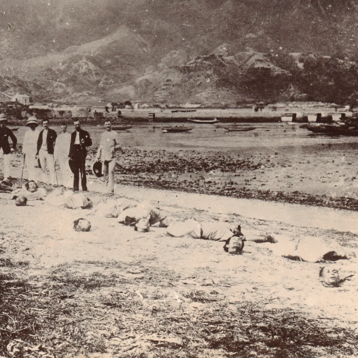 1891 Pirates Executed at Kowloon Original Photo