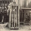 TC0512 19th Century Chinese Torture Cage Execution Original Photo