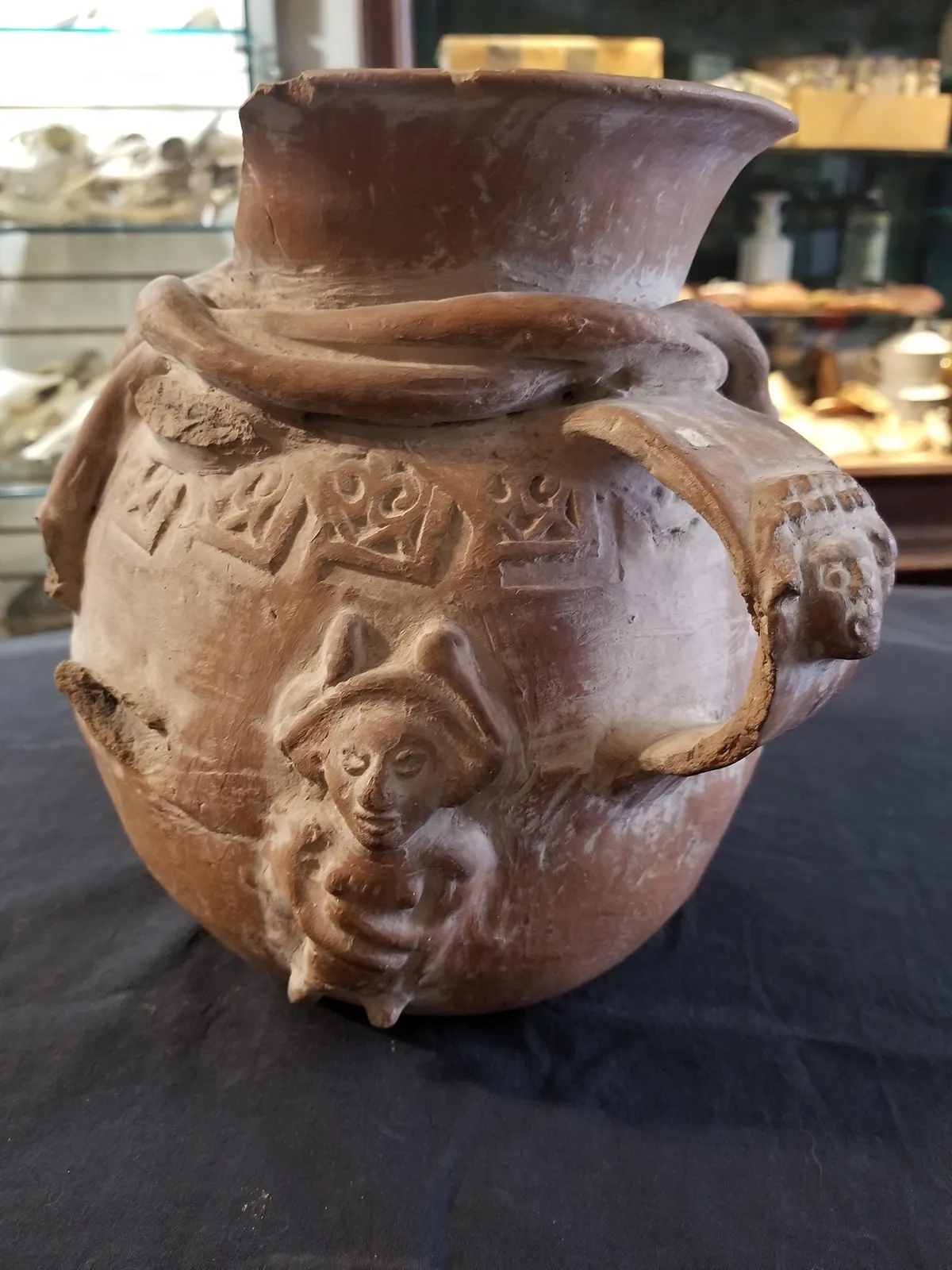 Mexican Figural Clay Pot