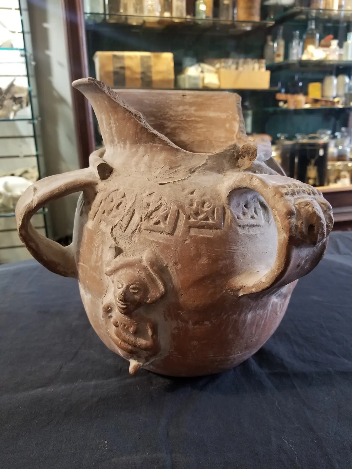 Mexican Figural Clay Pot