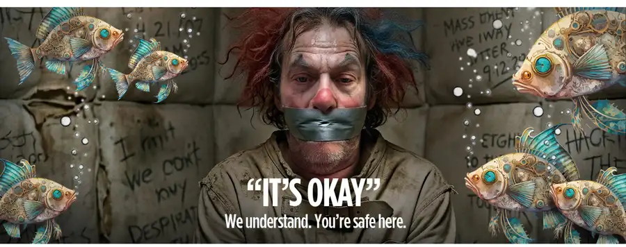 It's okay. We understand. You're safe here.